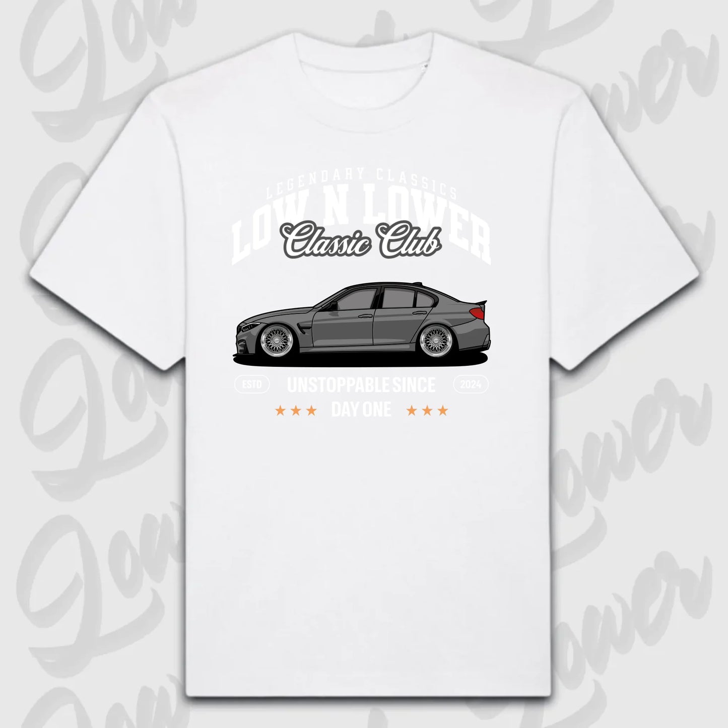 T-Shirt Personalisiert weiß, VW, BMW, Mercedes, Audi
