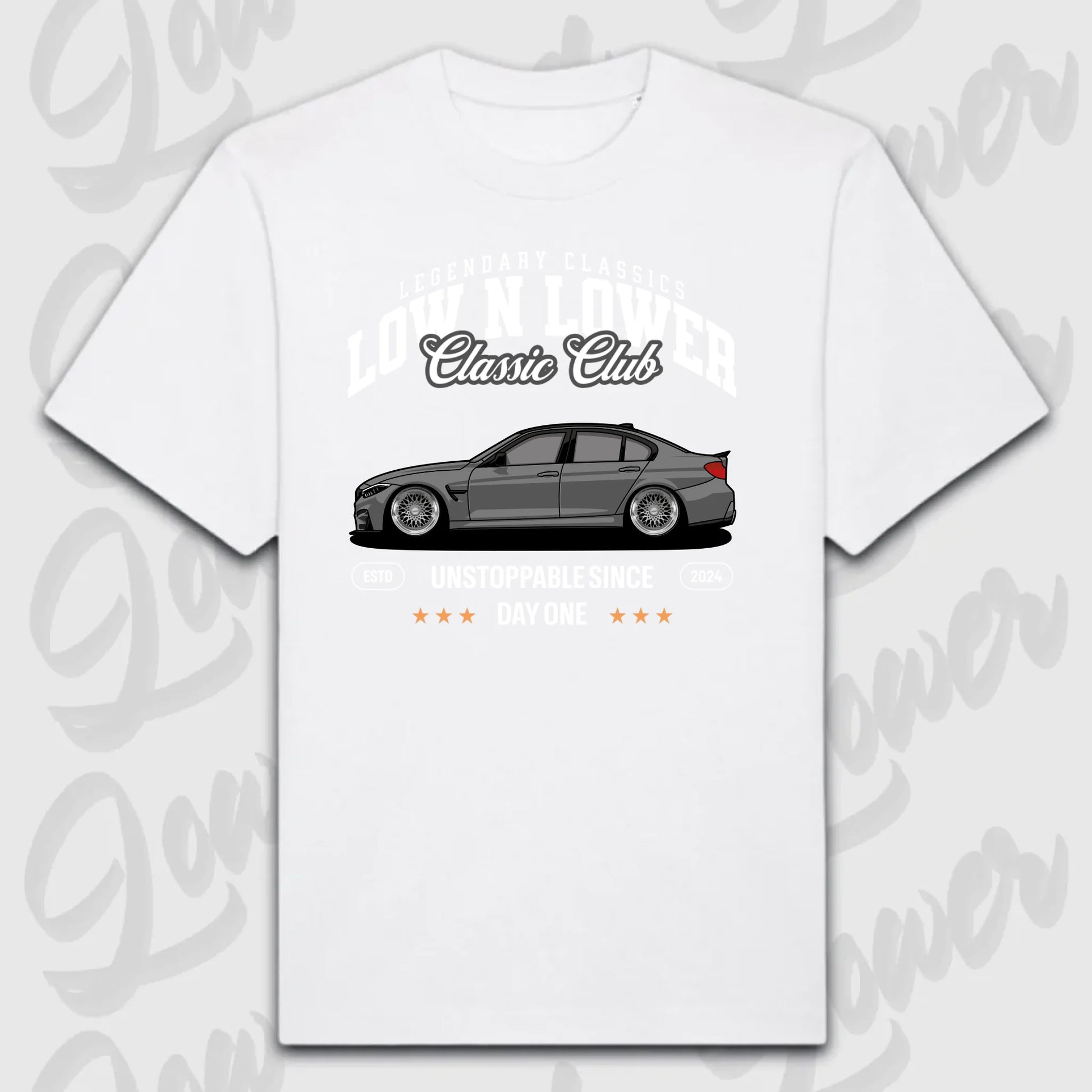 T-Shirt Personalisiert weiß, VW, BMW, Mercedes, Audi