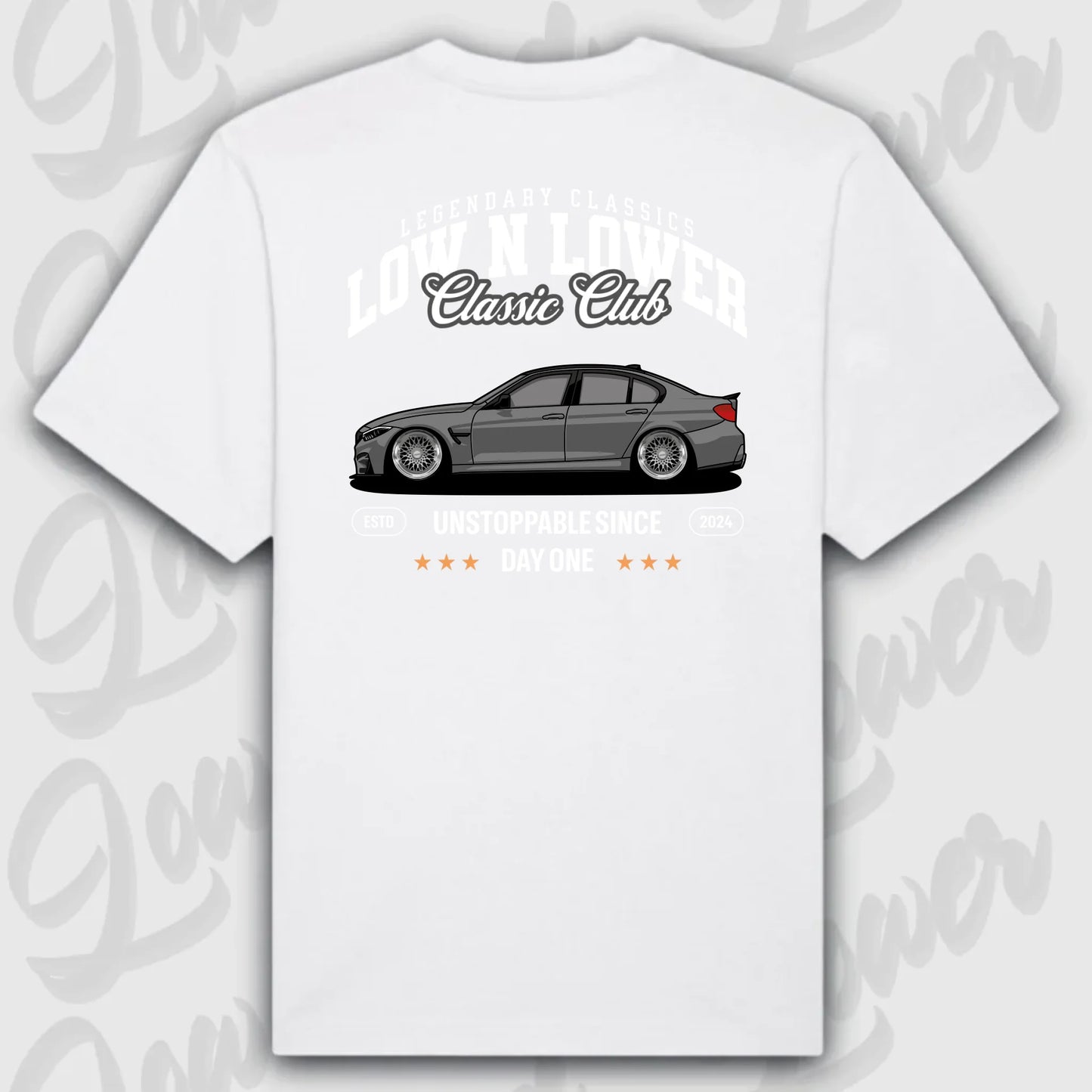 T-Shirt Personalisiert weiß, VW, BMW, Mercedes, Audi