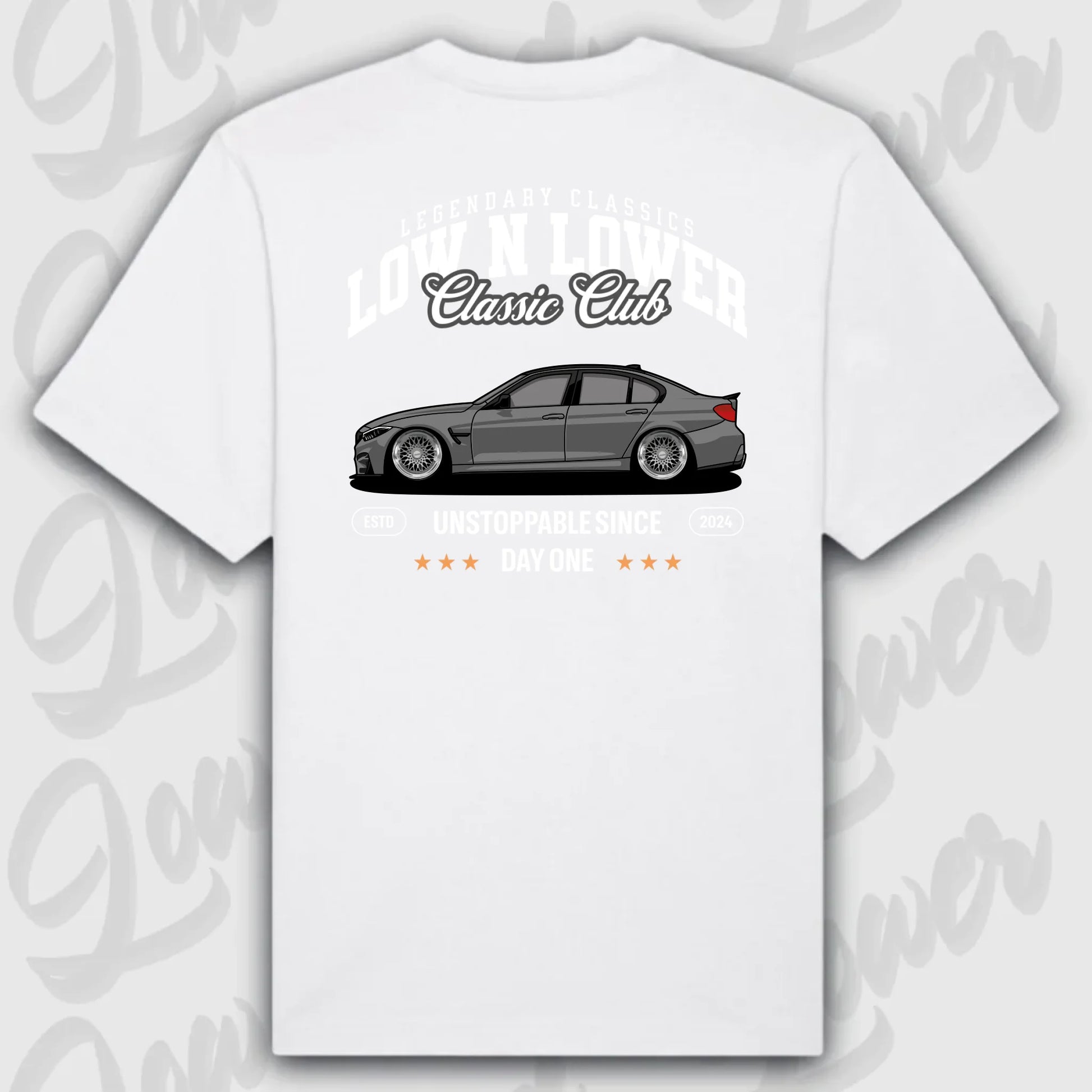 T-Shirt Personalisiert weiß, VW, BMW, Mercedes, Audi