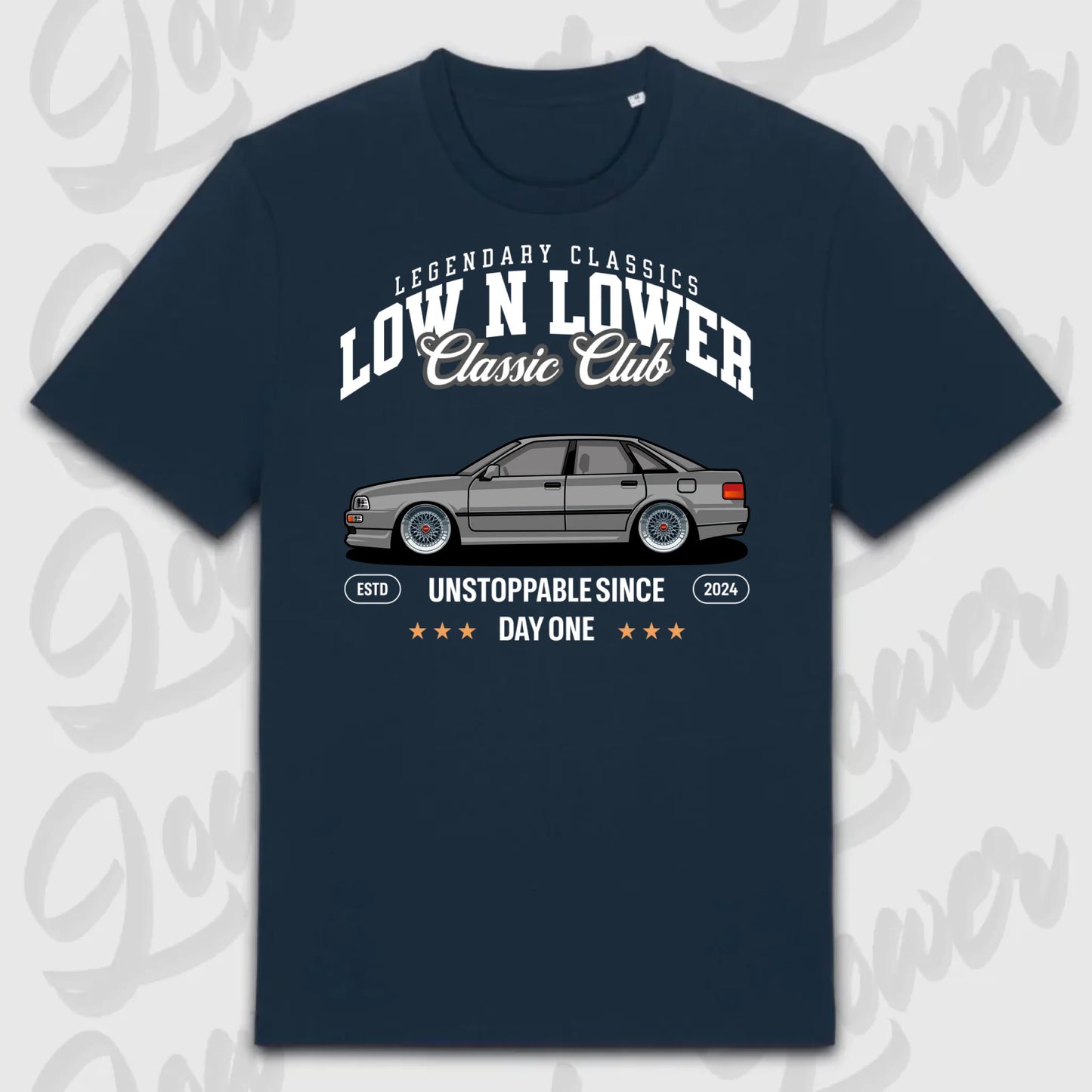 T-Shirt Tuning Cars, Personalisiert Blau, VW, BMW, Audi, Mercedes, Autos