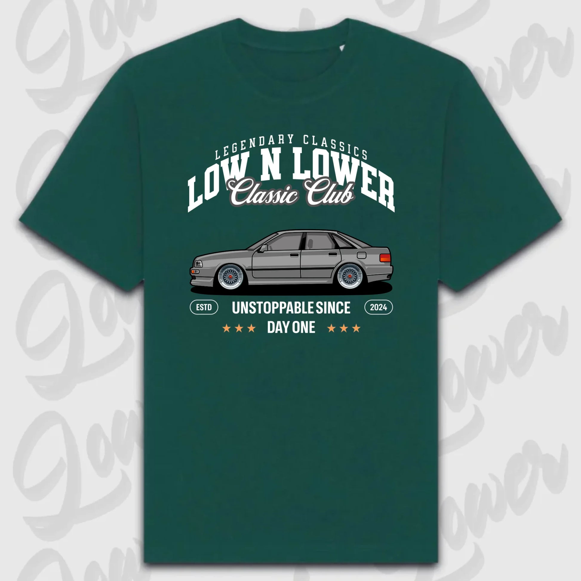 T-Shirt Personalisiert grün, VW, BMW, Mercedes, Audi