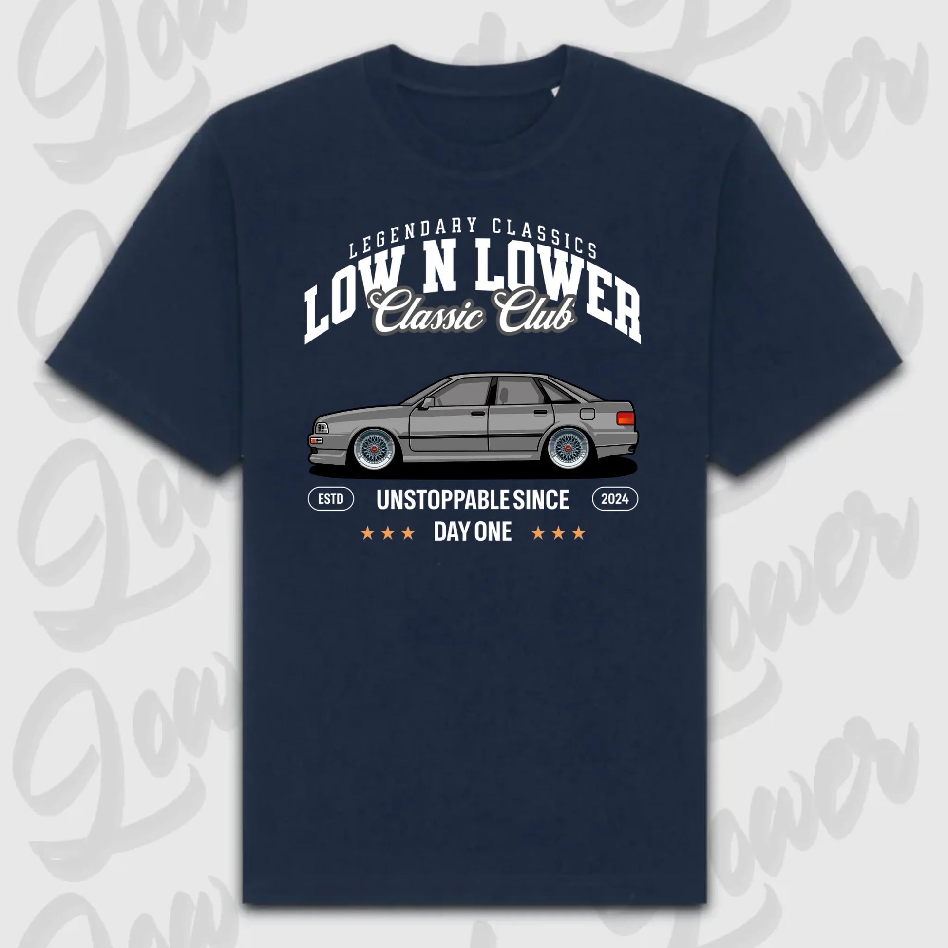 T-Shirt Personalisiert blau, VW, BMW, Mercedes, Audi