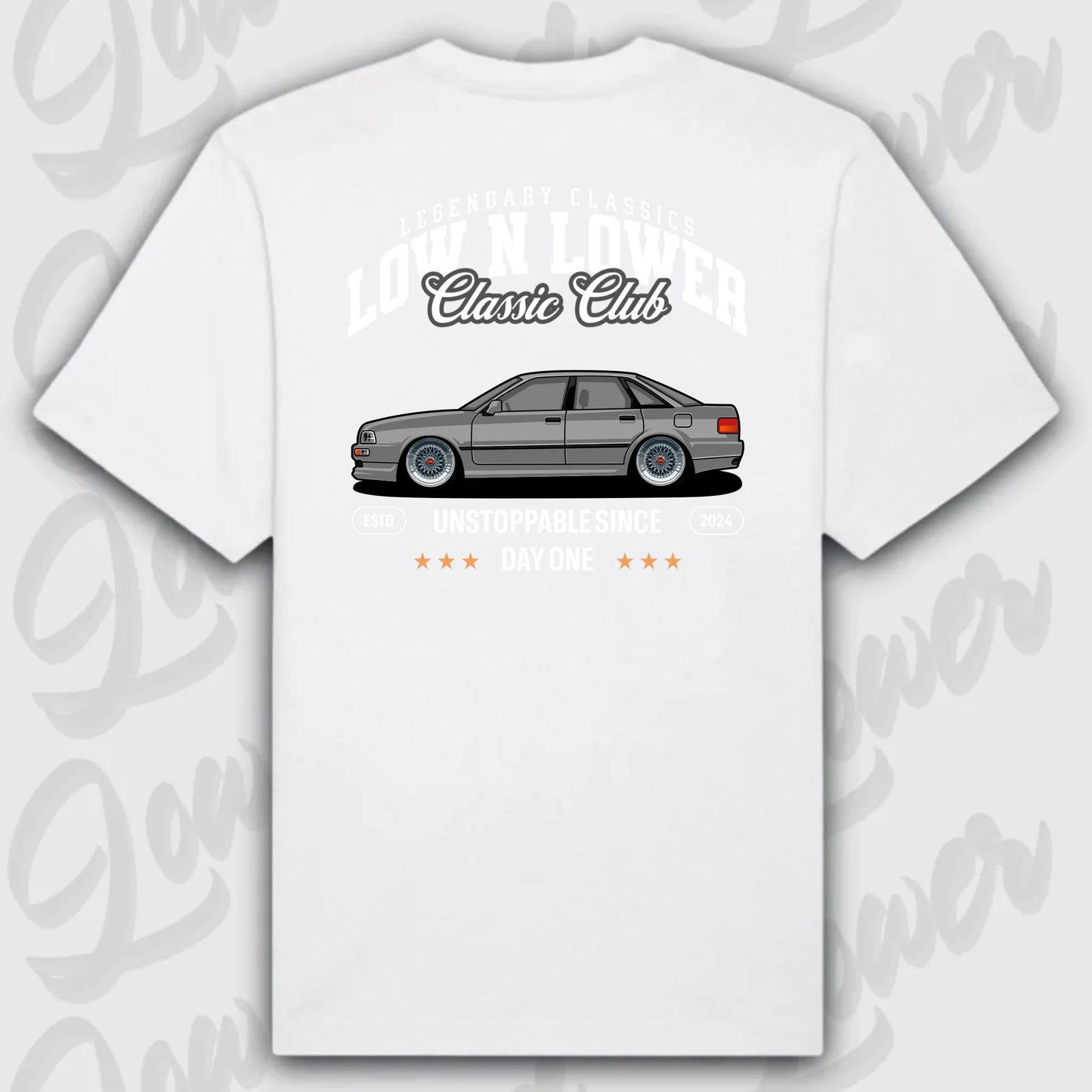 T-Shirt Personalisiert weiß, VW, BMW, Mercedes, Audi