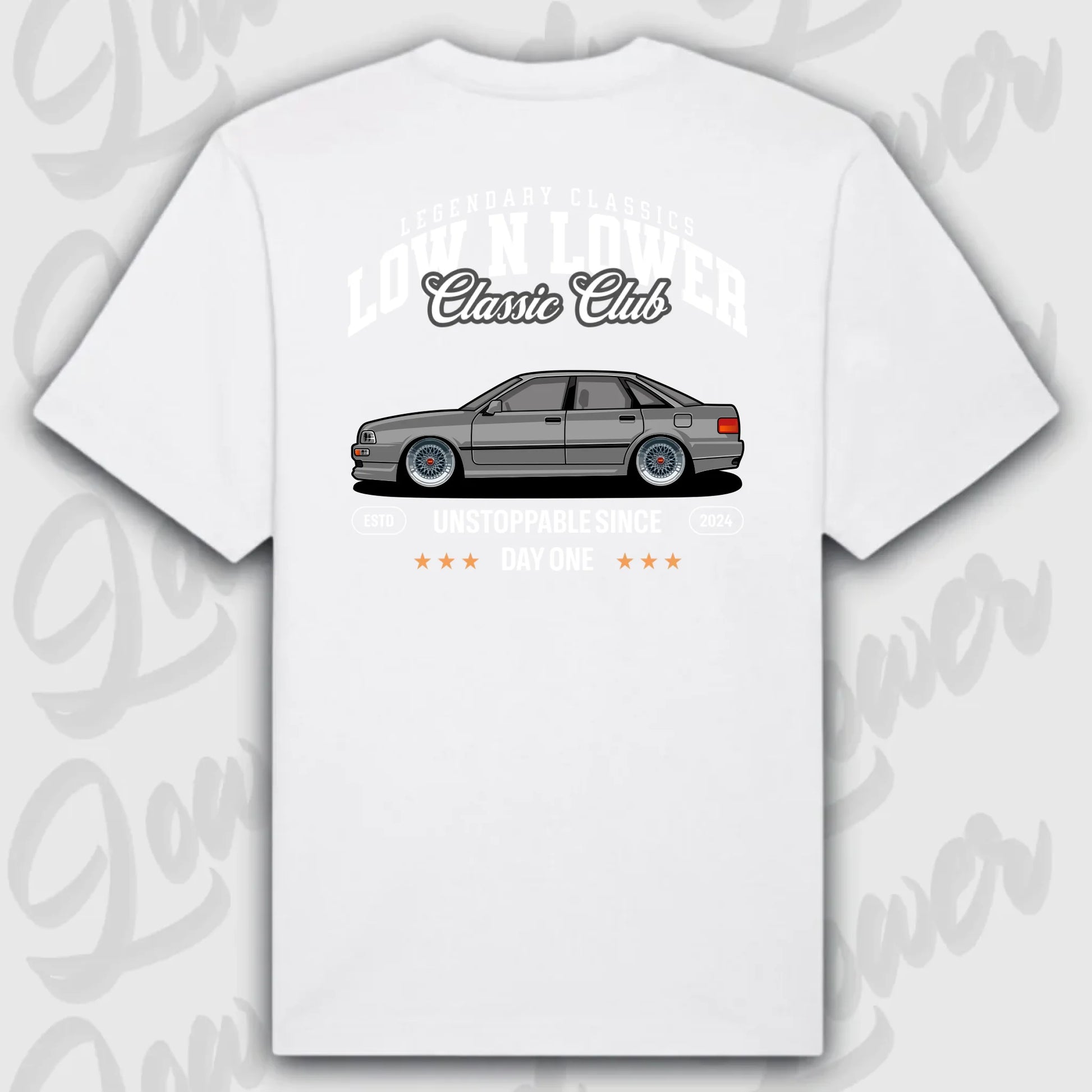 T-Shirt Personalisiert weiß, VW, BMW, Mercedes, Audi