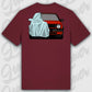 T-Shirt Tuning Cars, Personalisiert Rot Rückseite, VW, B