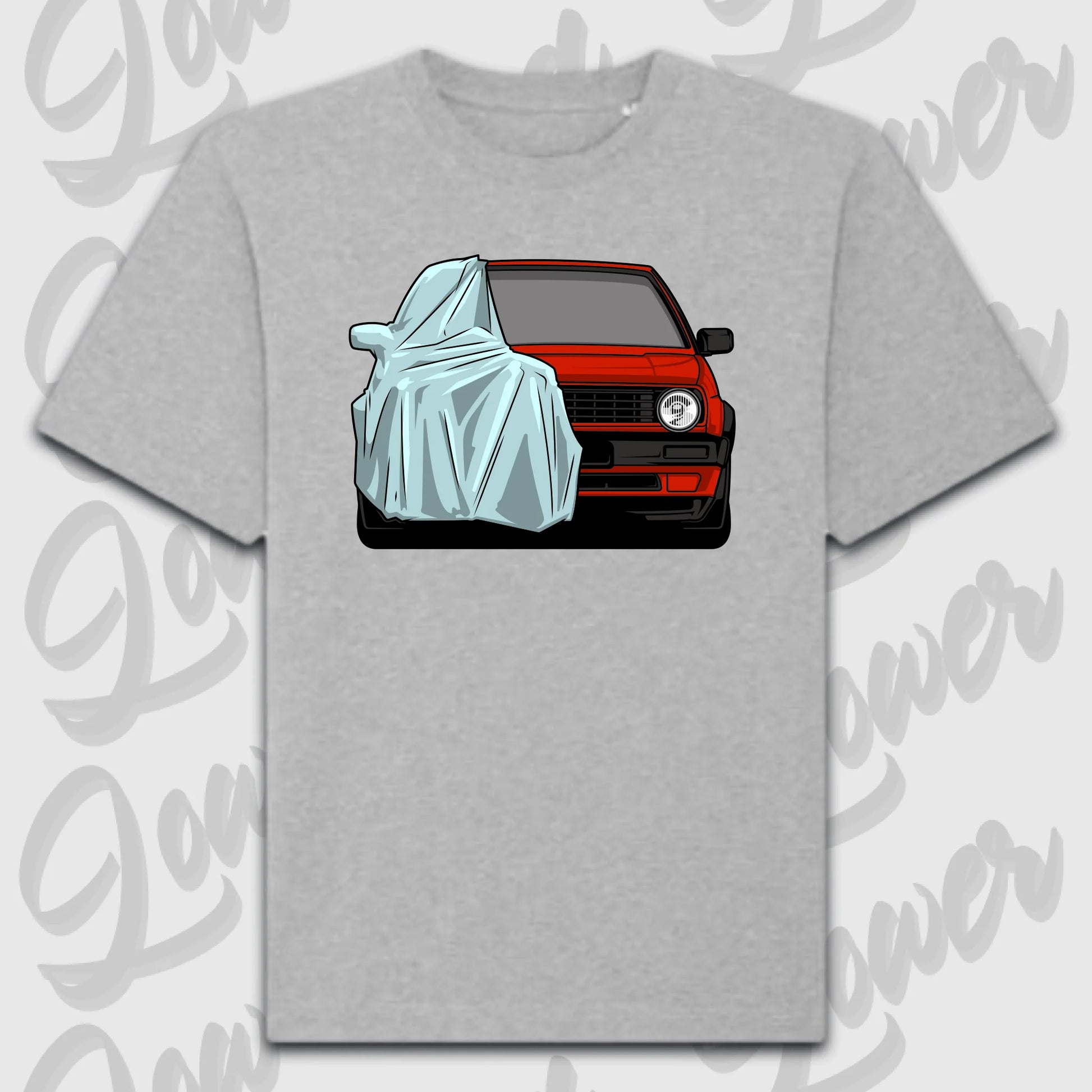 T-Shirt Personalisiert grau, VW, BMW, Mercedes, Audi