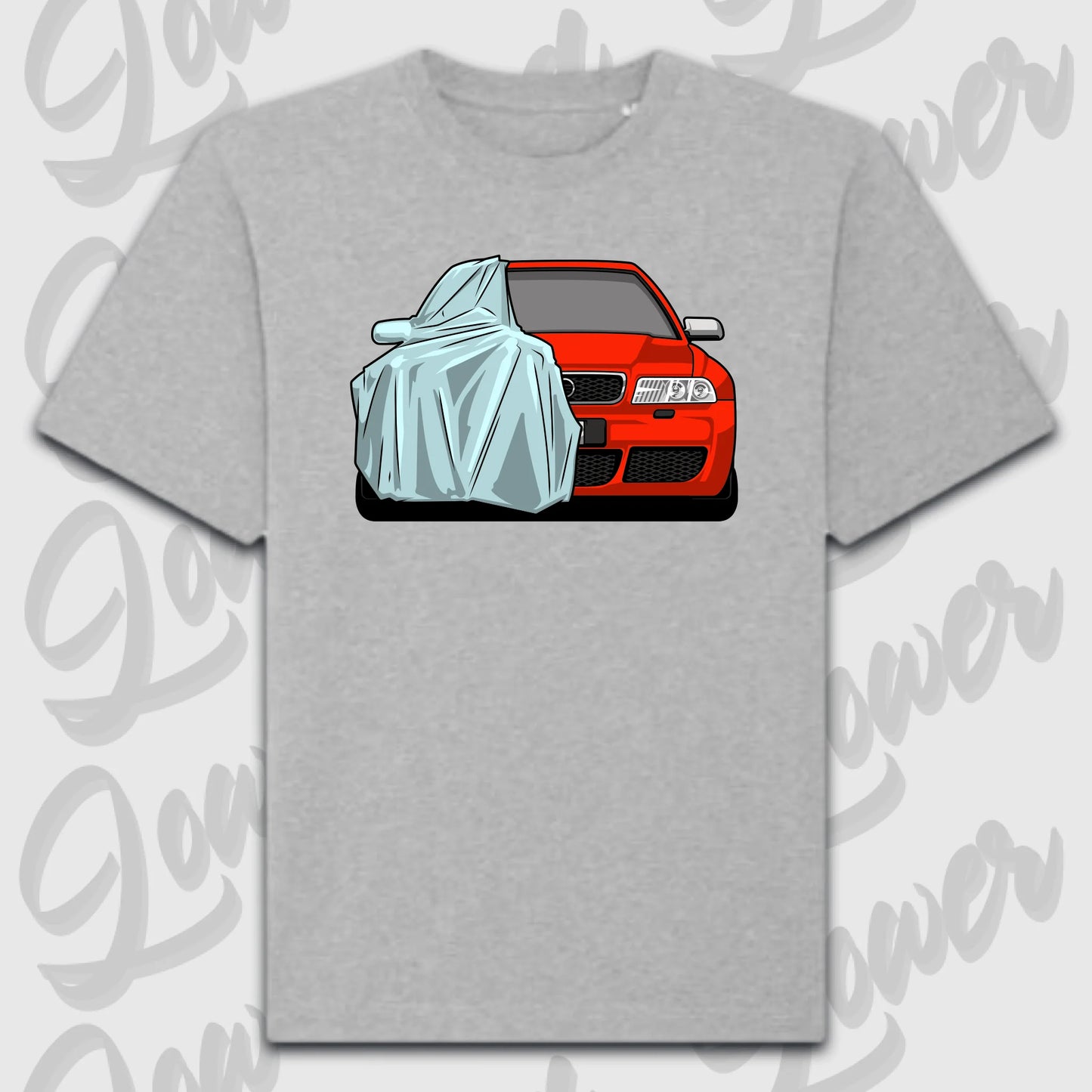 T-Shirt Personalisiert grau, VW, BMW, Mercedes, Audi
