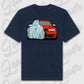 T-Shirt Personalisiert blau, VW, BMW, Mercedes, Audi