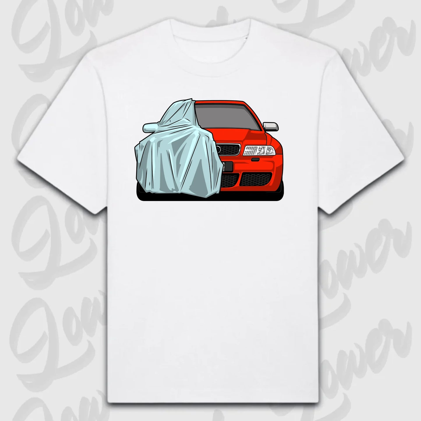T-Shirt Personalisiert weiß, VW, BMW, Mercedes, Audi
