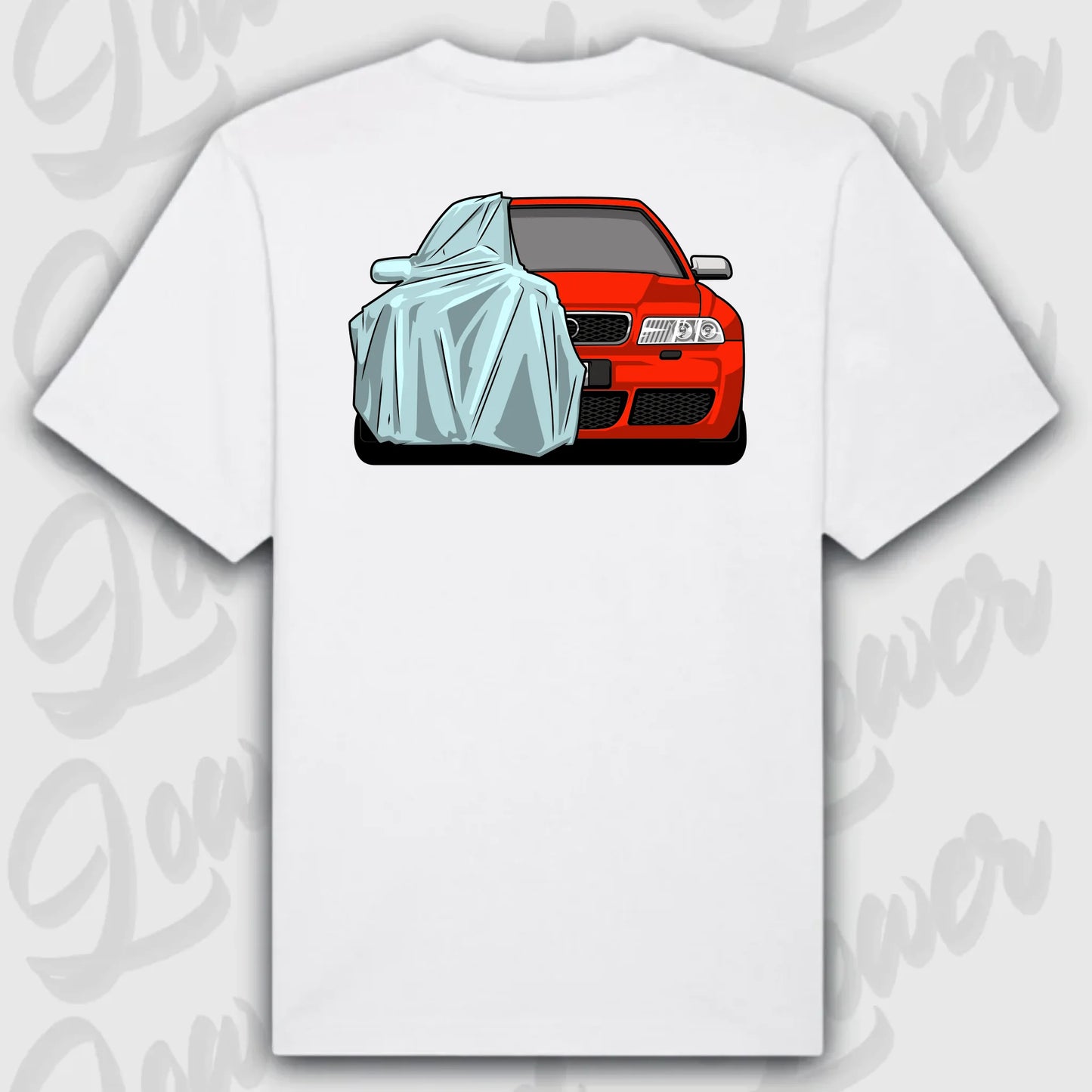 T-Shirt Personalisiert weiß, VW, BMW, Mercedes, Audi