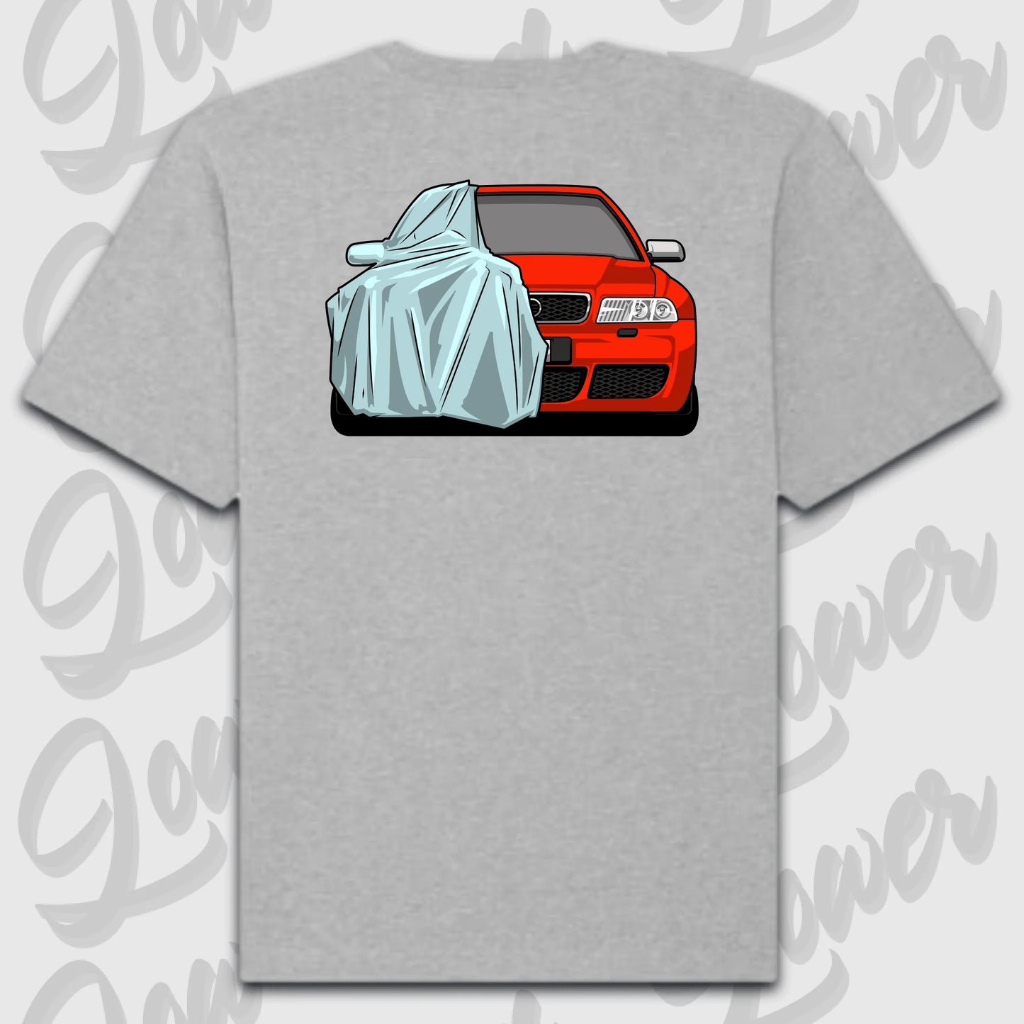 T-Shirt Personalisiert grau, VW, BMW, Mercedes, Audi