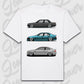 T-Shirt Personalisiert weiß, VW, BMW, Mercedes, Audi