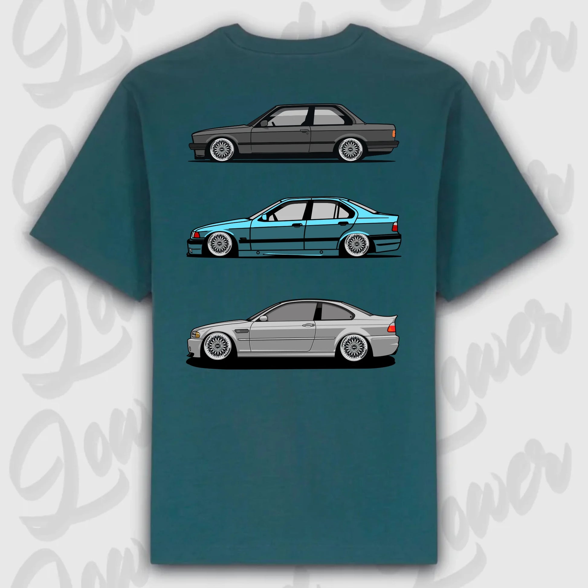 T-Shirt Personalisiert grün, VW, BMW, Mercedes, Audi