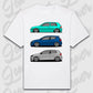T-Shirt Personalisiert weiß, VW, BMW, Mercedes, Audi