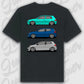 T-Shirt Personalisiert Schwarz, VW, BMW, Mercedes, Audi