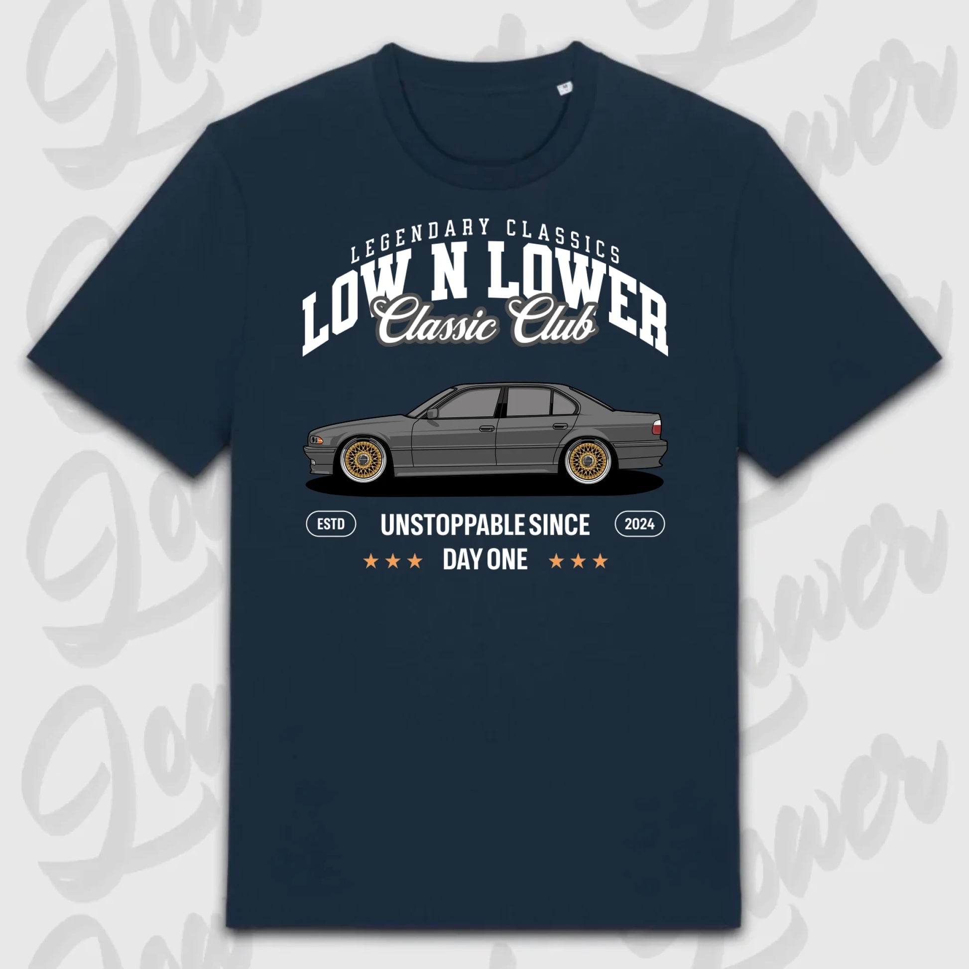 T-Shirt Tuning Cars, Personalisiert Blau, VW, BMW, Audi, Mercedes, Autos