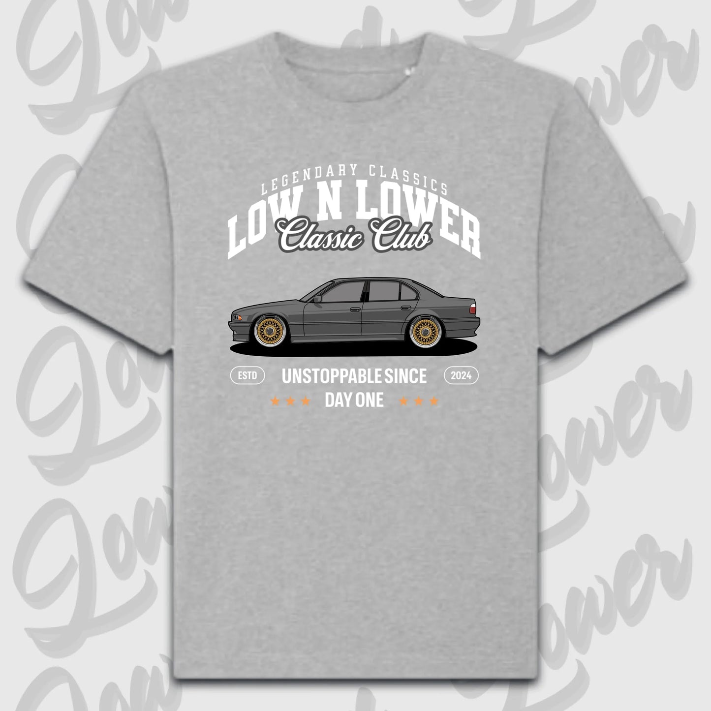T-Shirt Personalisiert grau, VW, BMW, Mercedes, Audi