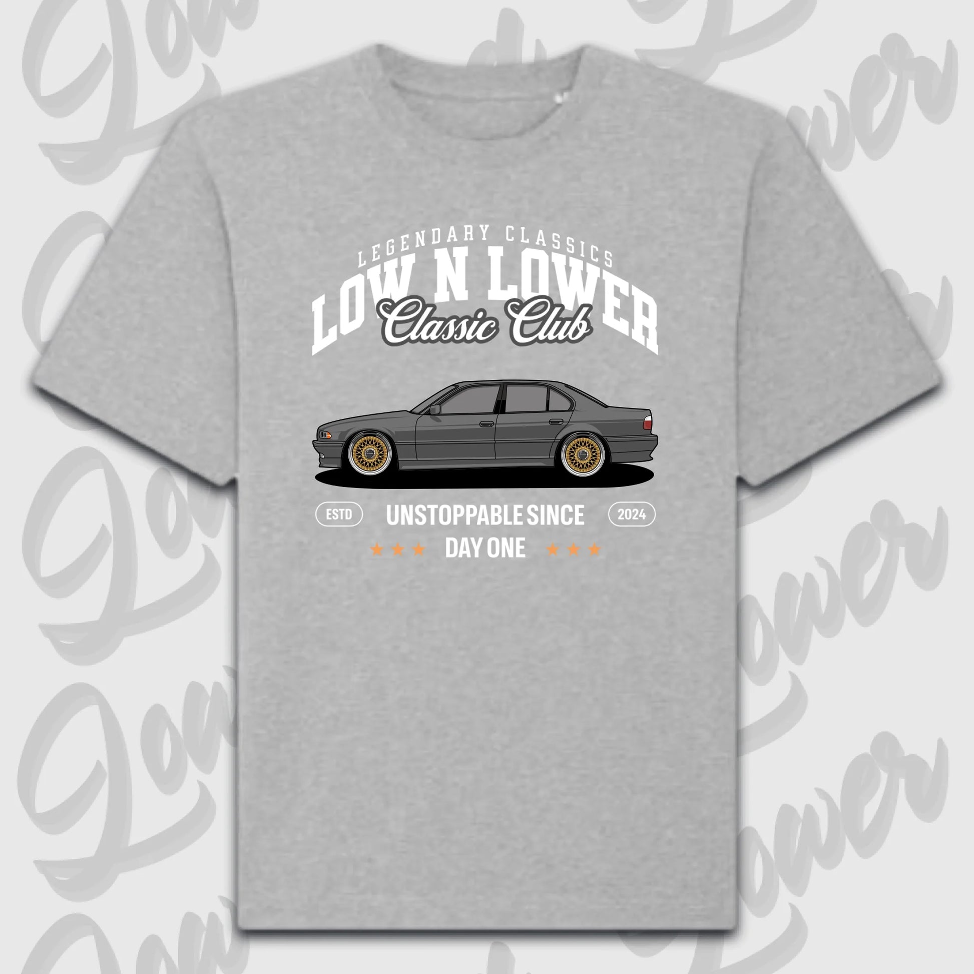 T-Shirt Personalisiert grau, VW, BMW, Mercedes, Audi