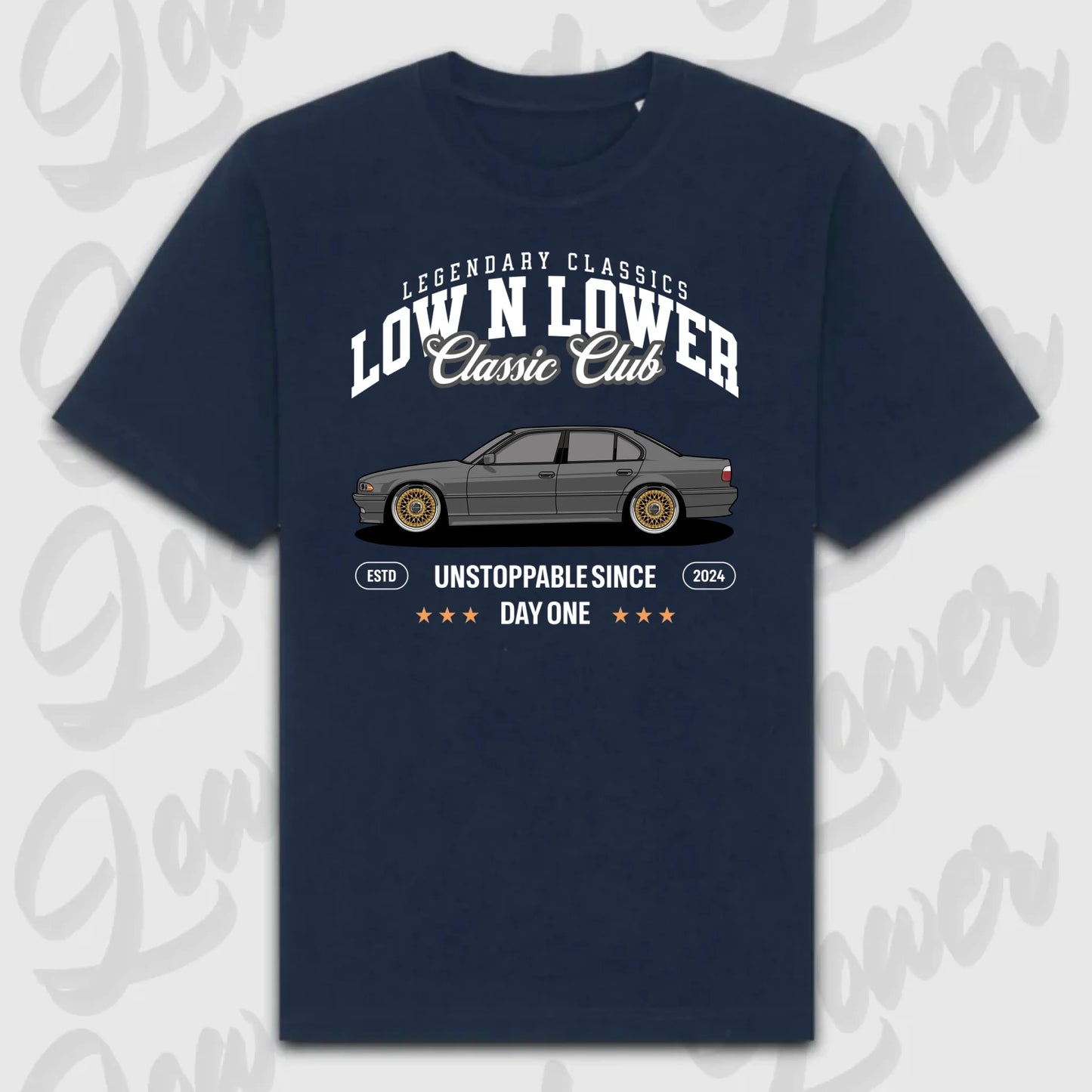 T-Shirt Personalisiert blau, VW, BMW, Mercedes, Audi