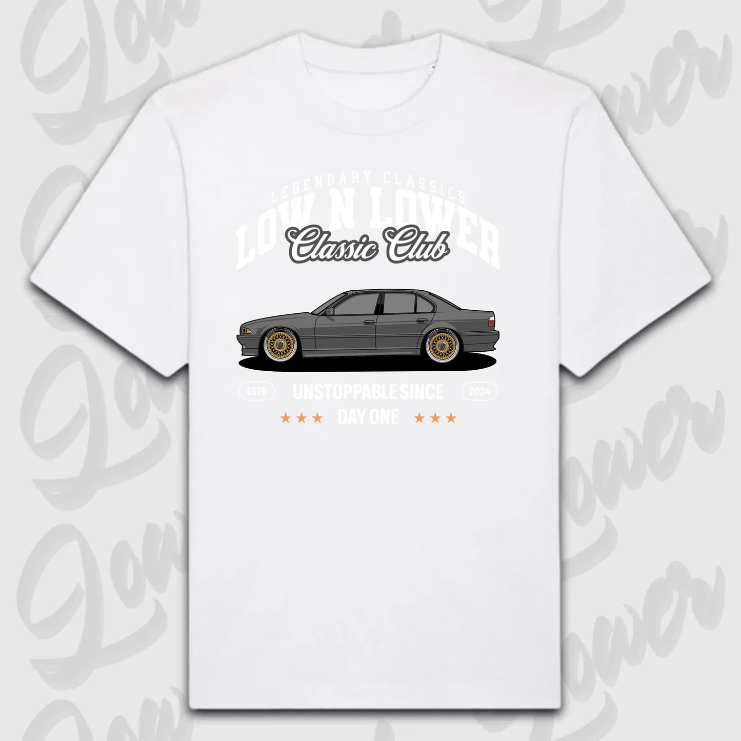 T-Shirt Personalisiert weiß, VW, BMW, Mercedes, Audi