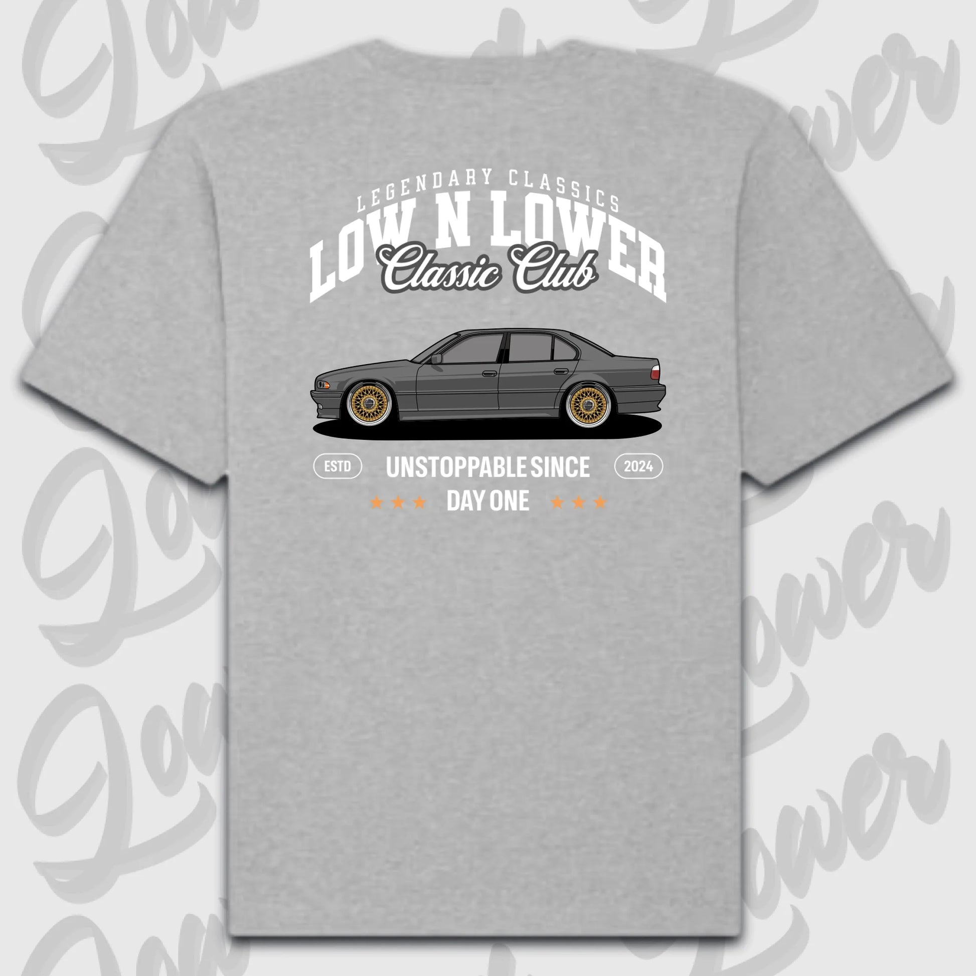 T-Shirt Personalisiert grau, VW, BMW, Mercedes, Audi