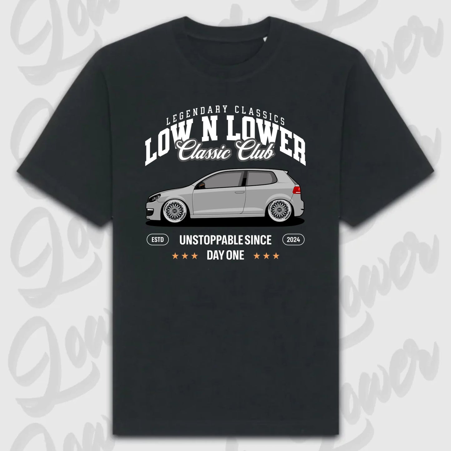 T-Shirt Personalisiert Schwarz, VW, BMW, Mercedes, Audi