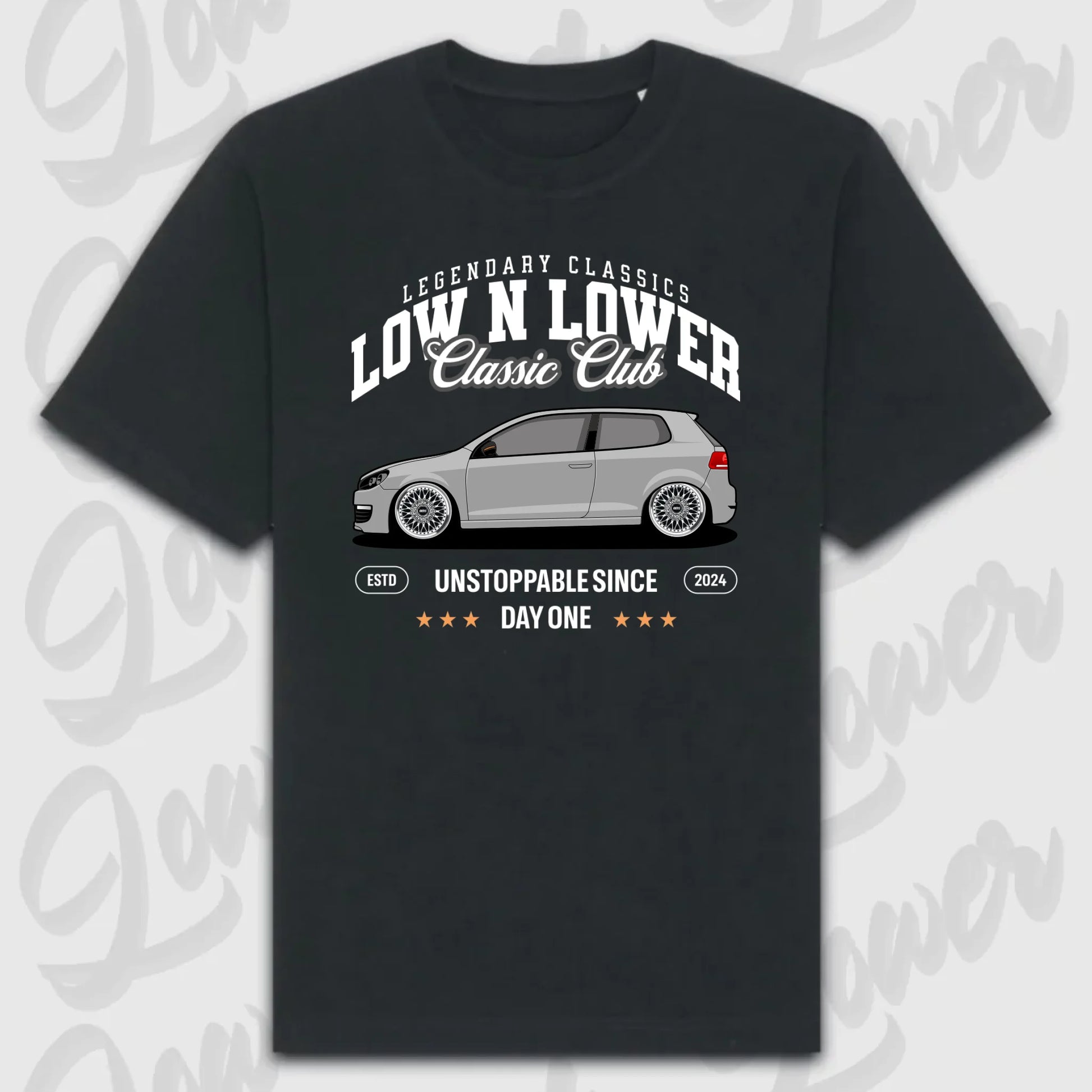 T-Shirt Personalisiert Schwarz, VW, BMW, Mercedes, Audi