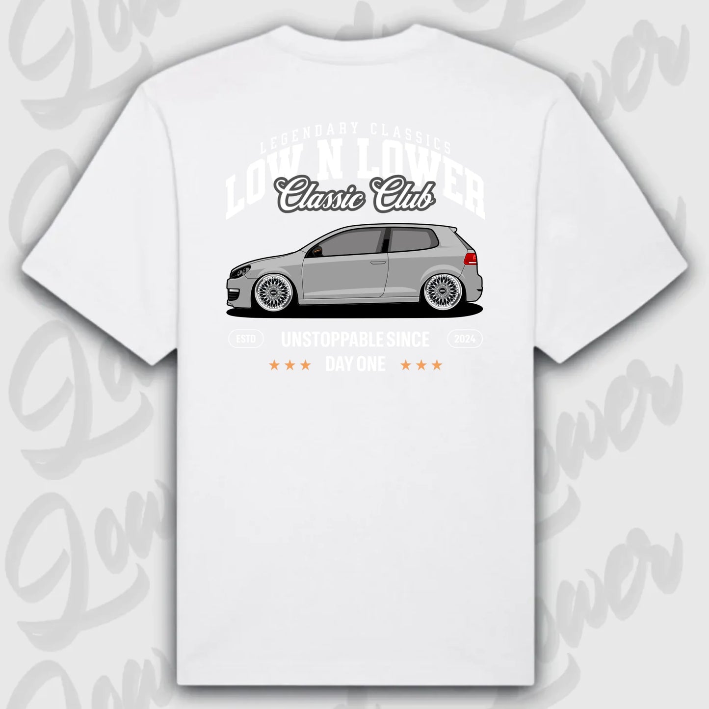 T-Shirt Personalisiert weiß, VW, BMW, Mercedes, Audi