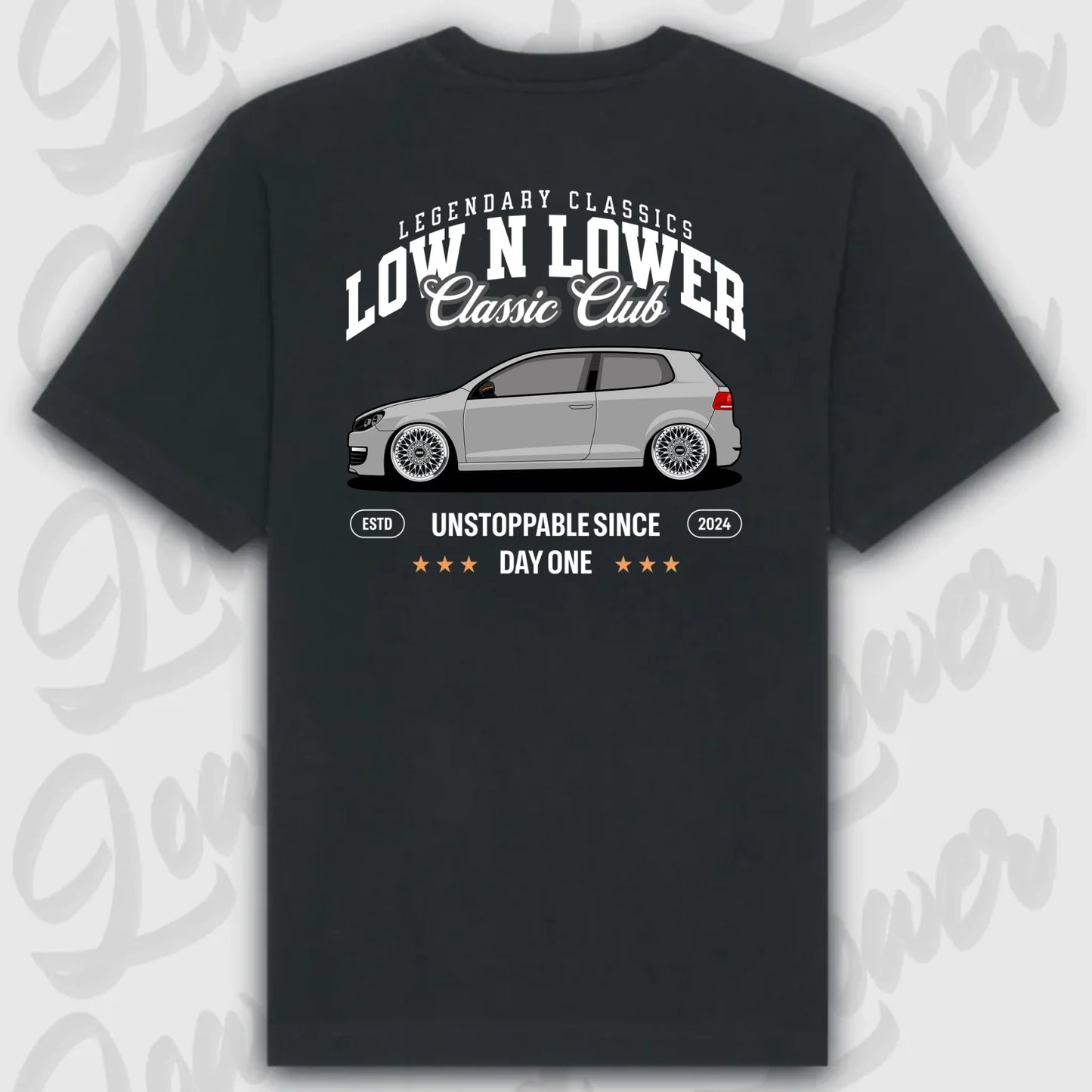 T-Shirt Personalisiert Schwarz, VW, BMW, Mercedes, Audi