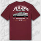 T-Shirt Tuning Cars, Personalisiert Rot Rückseite, VW, B