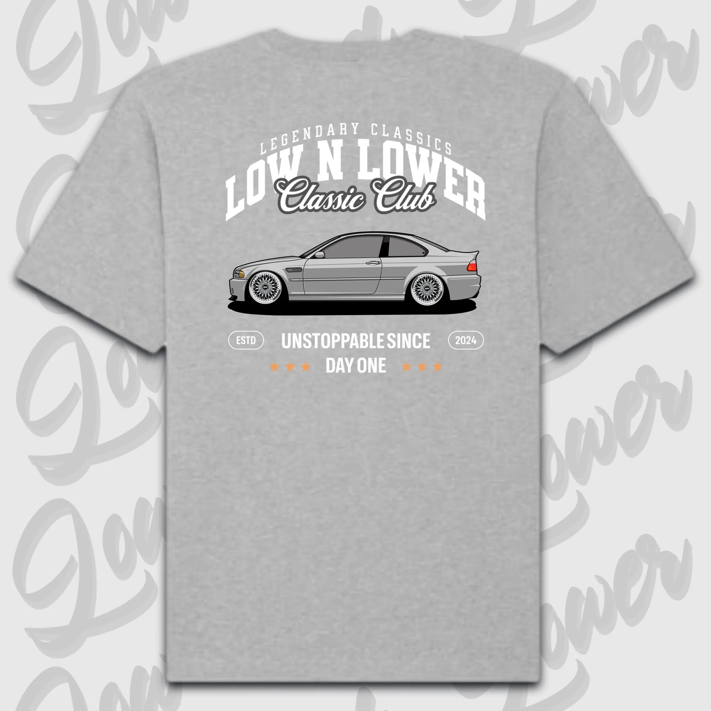 T-Shirt Personalisiert grau, VW, BMW, Mercedes, Audi