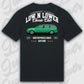 T-Shirt Tuning Cars, Personalisiert Schwarz Rückseite, VW, BMW, Audi, Mercedes, Autos