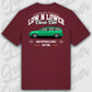 T-Shirt Tuning Cars, Personalisiert Rot Rückseite, VW, B