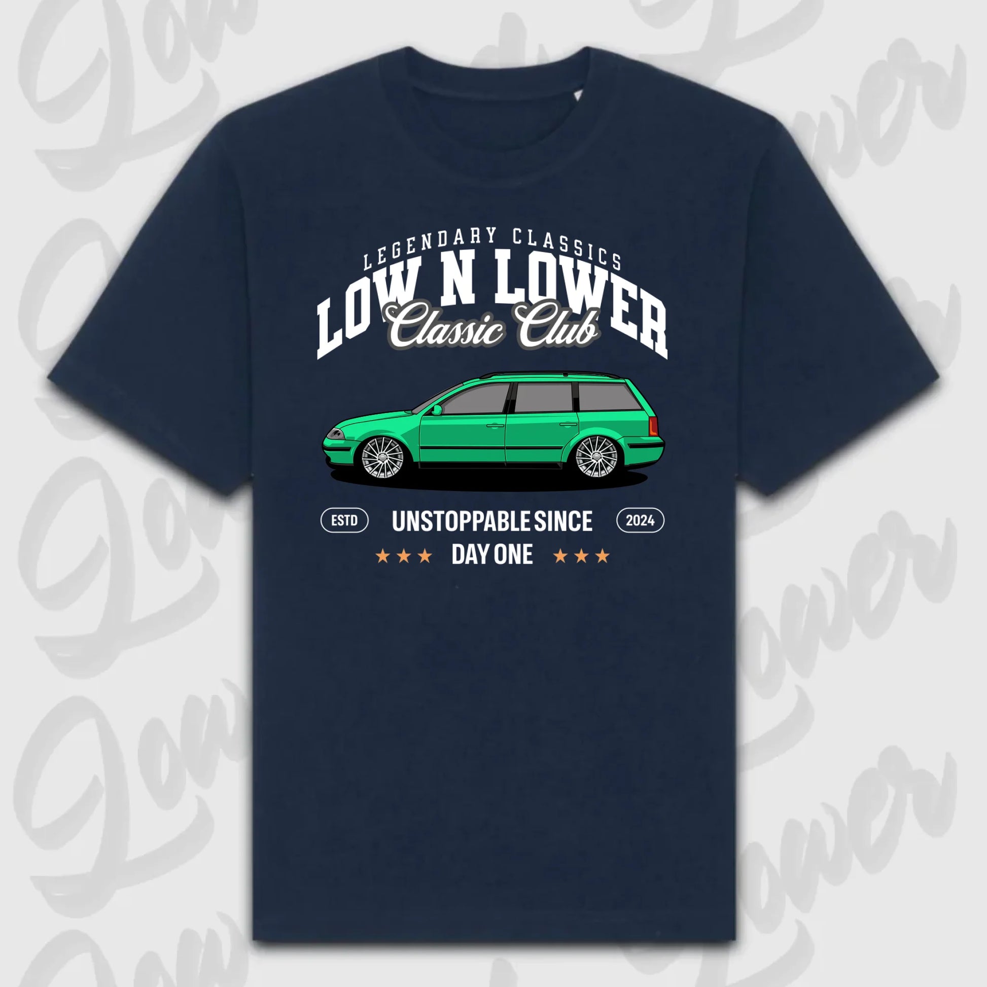 T-Shirt Personalisiert blau, VW, BMW, Mercedes, Audi