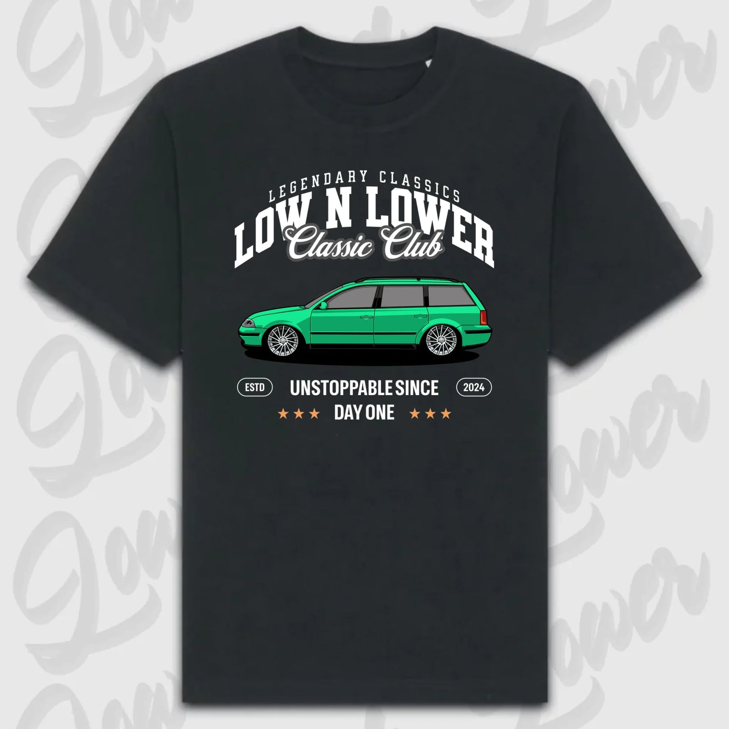 T-Shirt Personalisiert Schwarz, VW, BMW, Mercedes, Audi