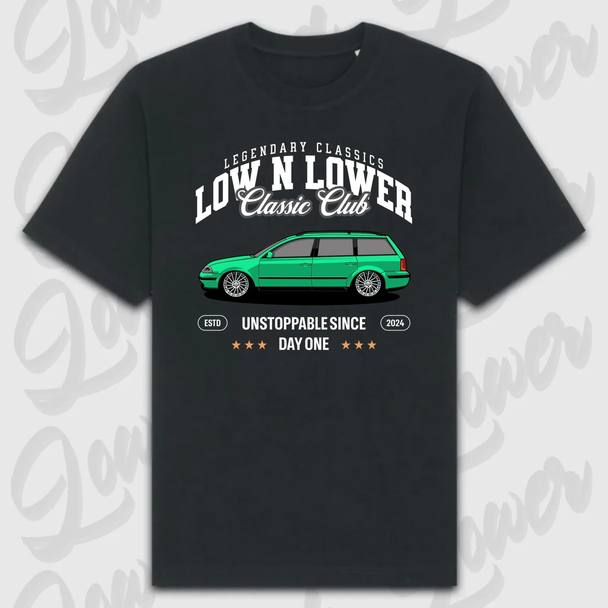 T-Shirt Personalisiert Schwarz, VW, BMW, Mercedes, Audi