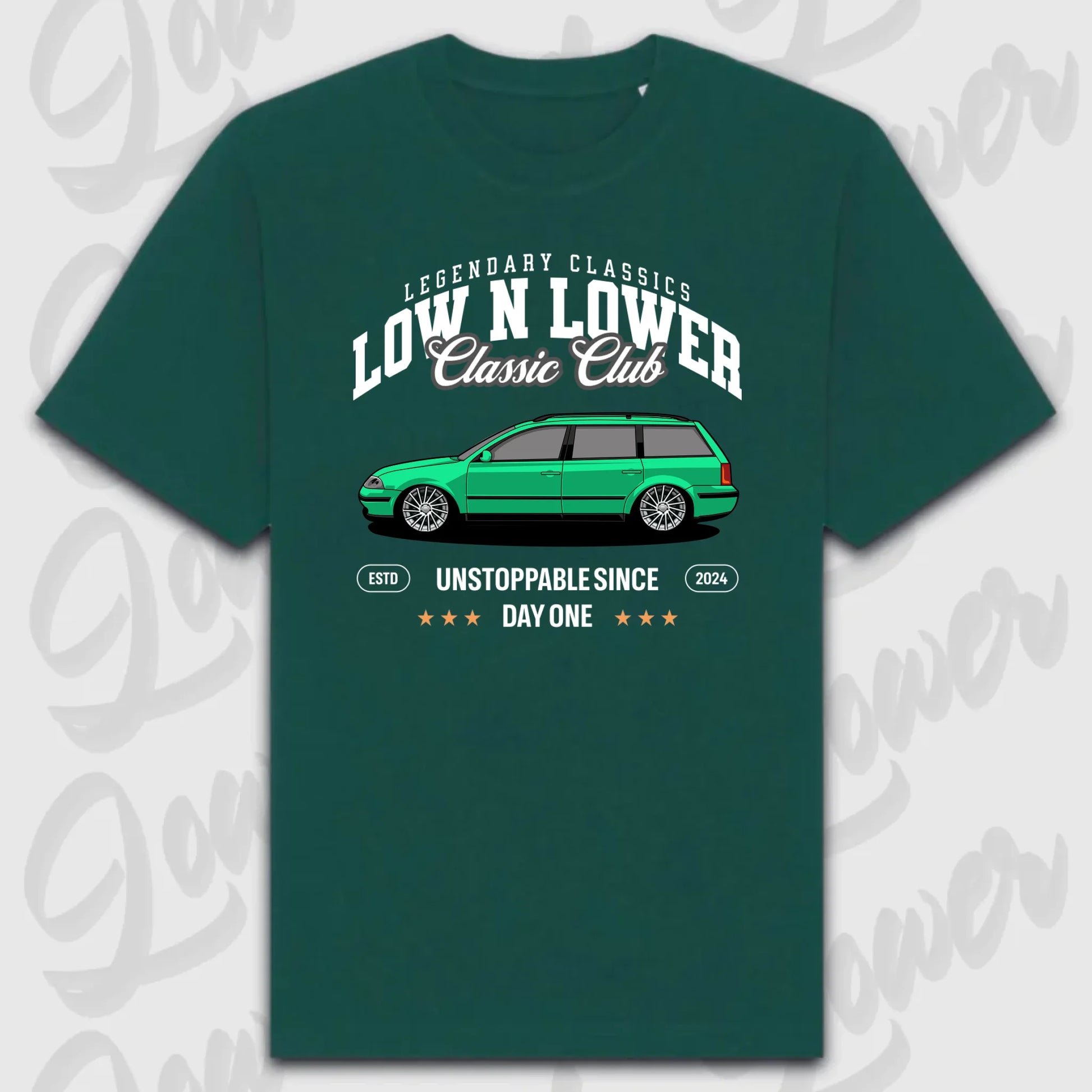 T-Shirt Personalisiert grün, VW, BMW, Mercedes, Audi