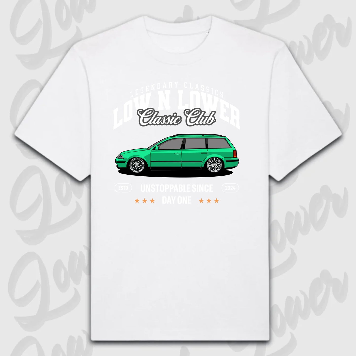 T-Shirt Personalisiert weiß, VW, BMW, Mercedes, Audi