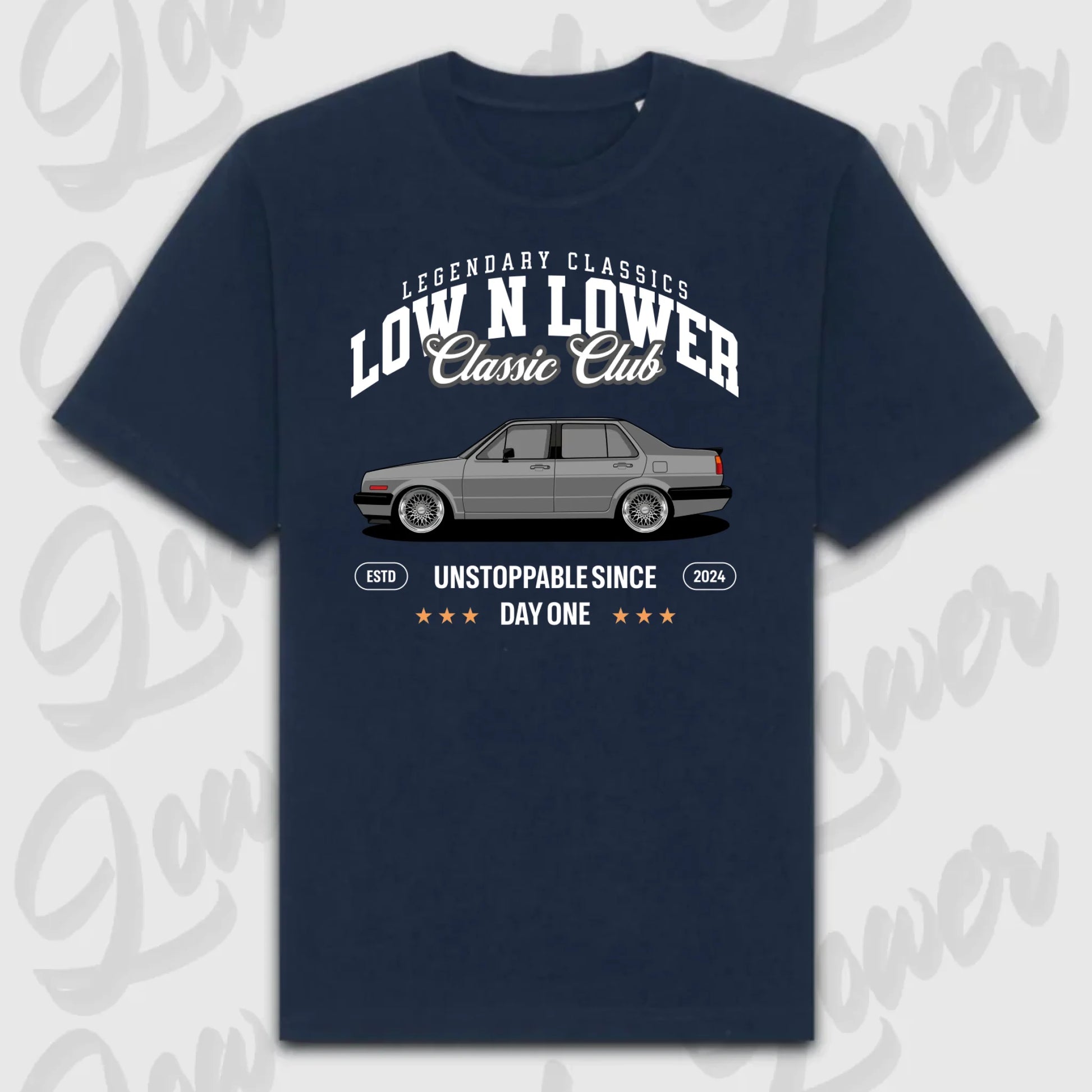 T-Shirt Personalisiert blau, VW, BMW, Mercedes, Audi