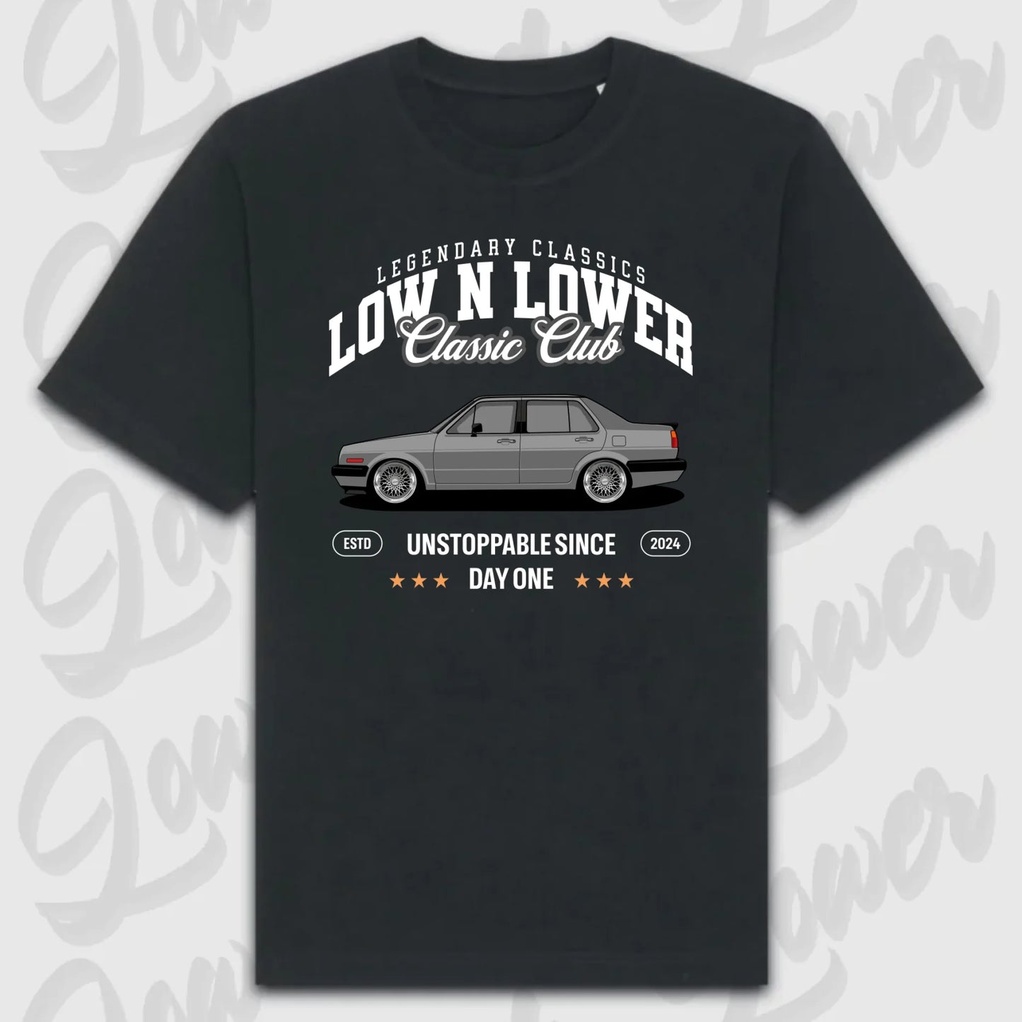 T-Shirt Personalisiert Schwarz, VW, BMW, Mercedes, Audi