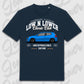 T-Shirt Tuning Cars, Personalisiert Blau, VW, BMW, Audi, Mercedes, Autos