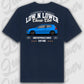 T-Shirt Tuning Cars, Personalisiert Blau Rückseite, VW, B