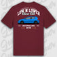 T-Shirt Tuning Cars, Personalisiert Rot Rückseite, VW, B