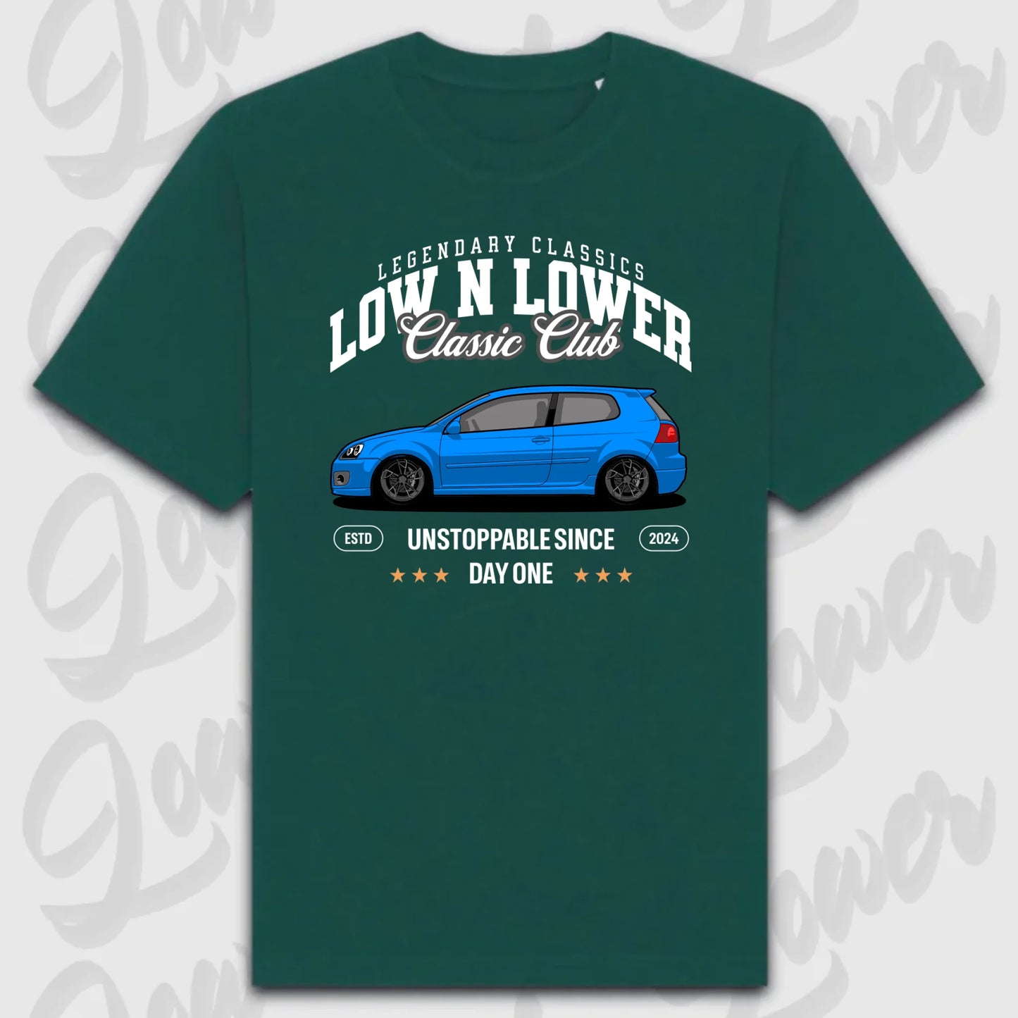 T-Shirt Personalisiert grün, VW, BMW, Mercedes, Audi