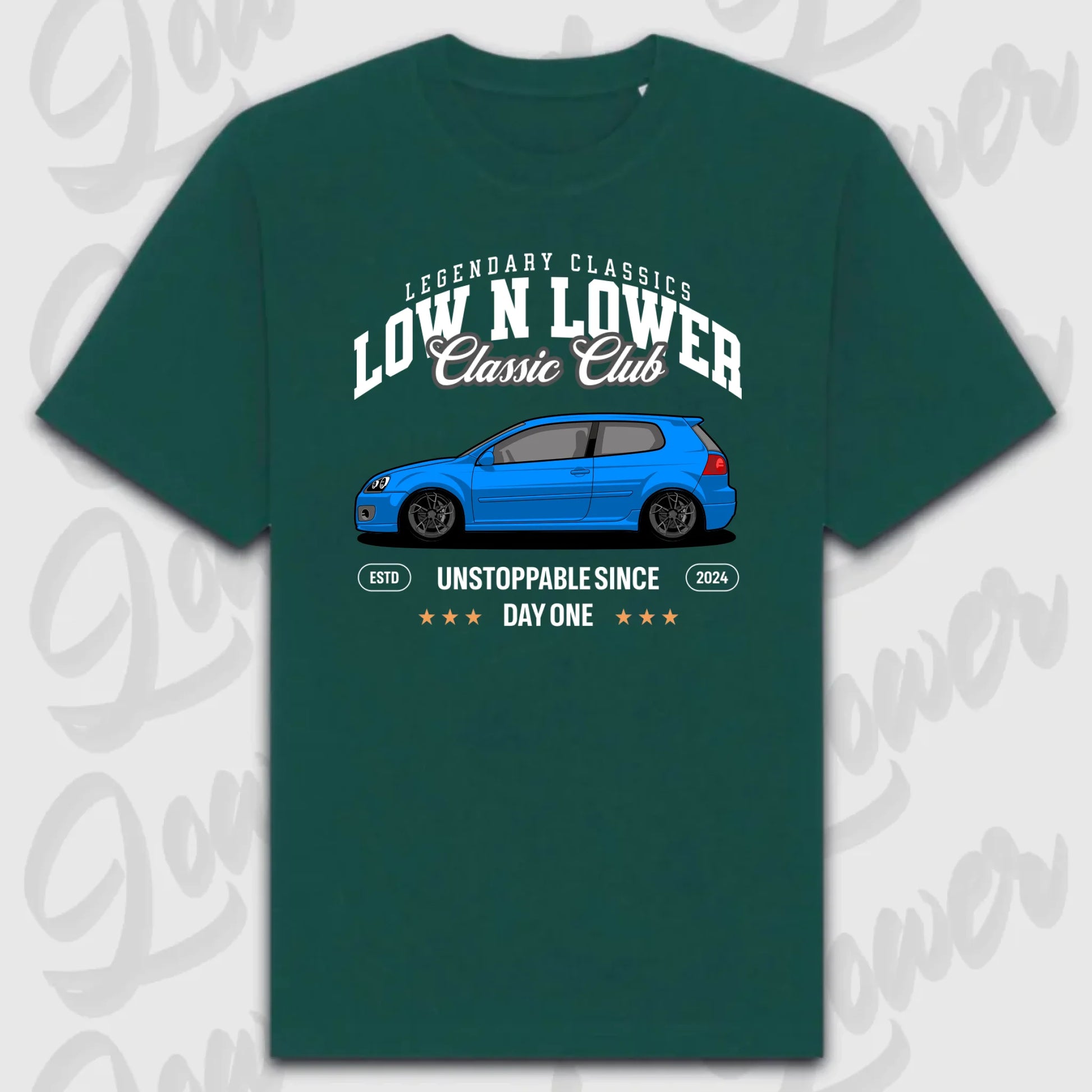 T-Shirt Personalisiert grün, VW, BMW, Mercedes, Audi