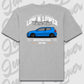 T-Shirt Personalisiert grau, VW, BMW, Mercedes, Audi
