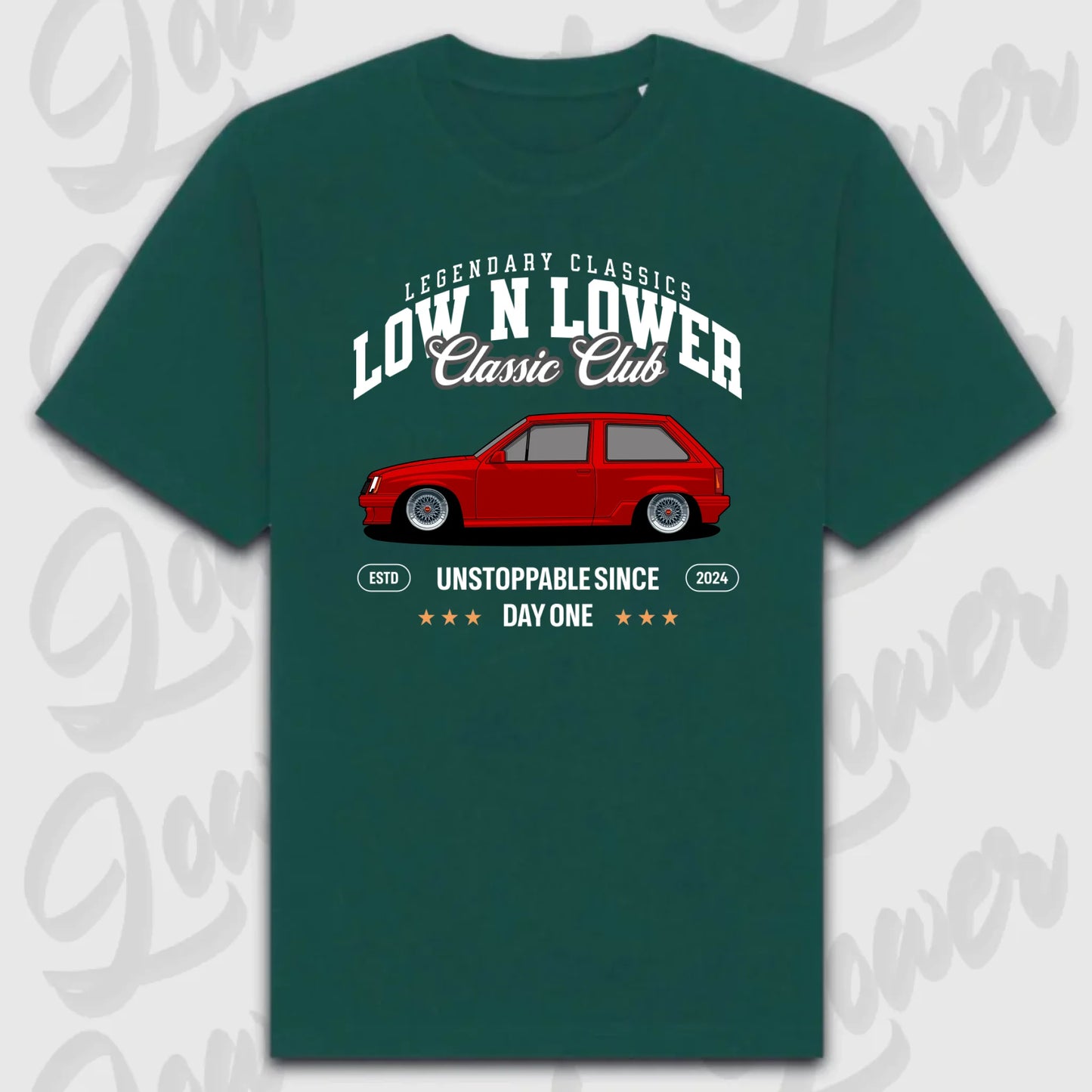 T-Shirt Personalisiert grün, VW, BMW, Mercedes, Audi