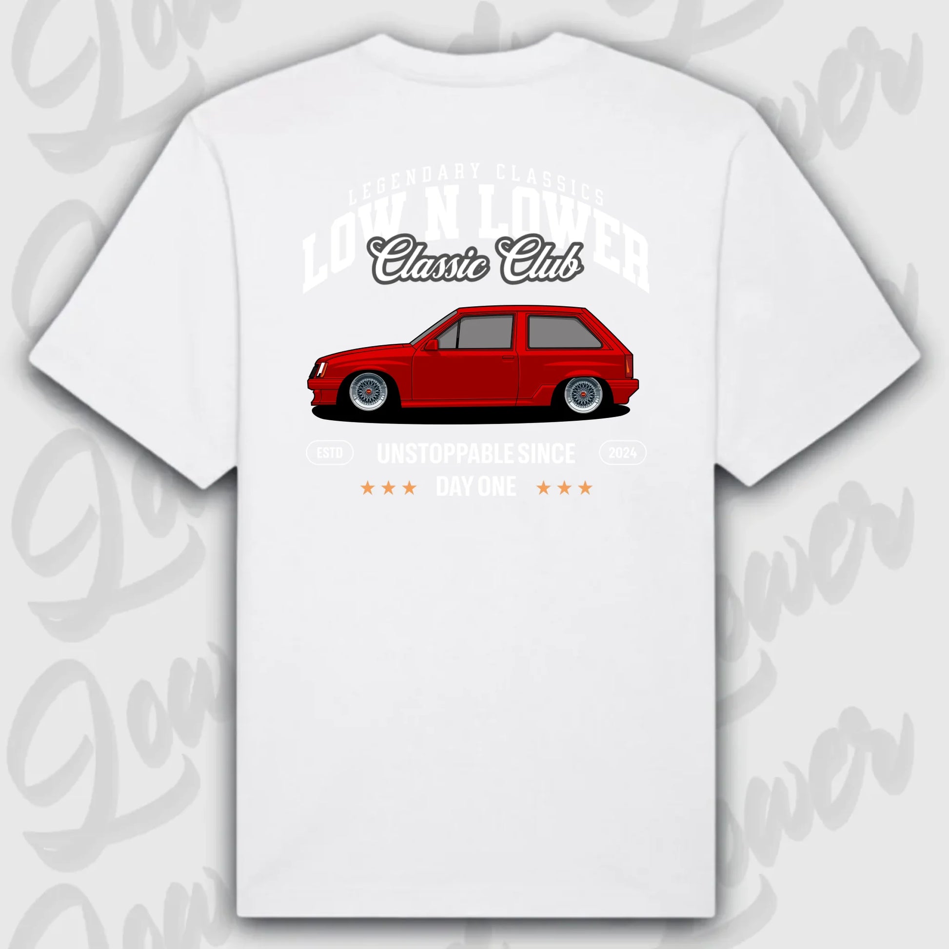 T-Shirt Personalisiert weiß, VW, BMW, Mercedes, Audi