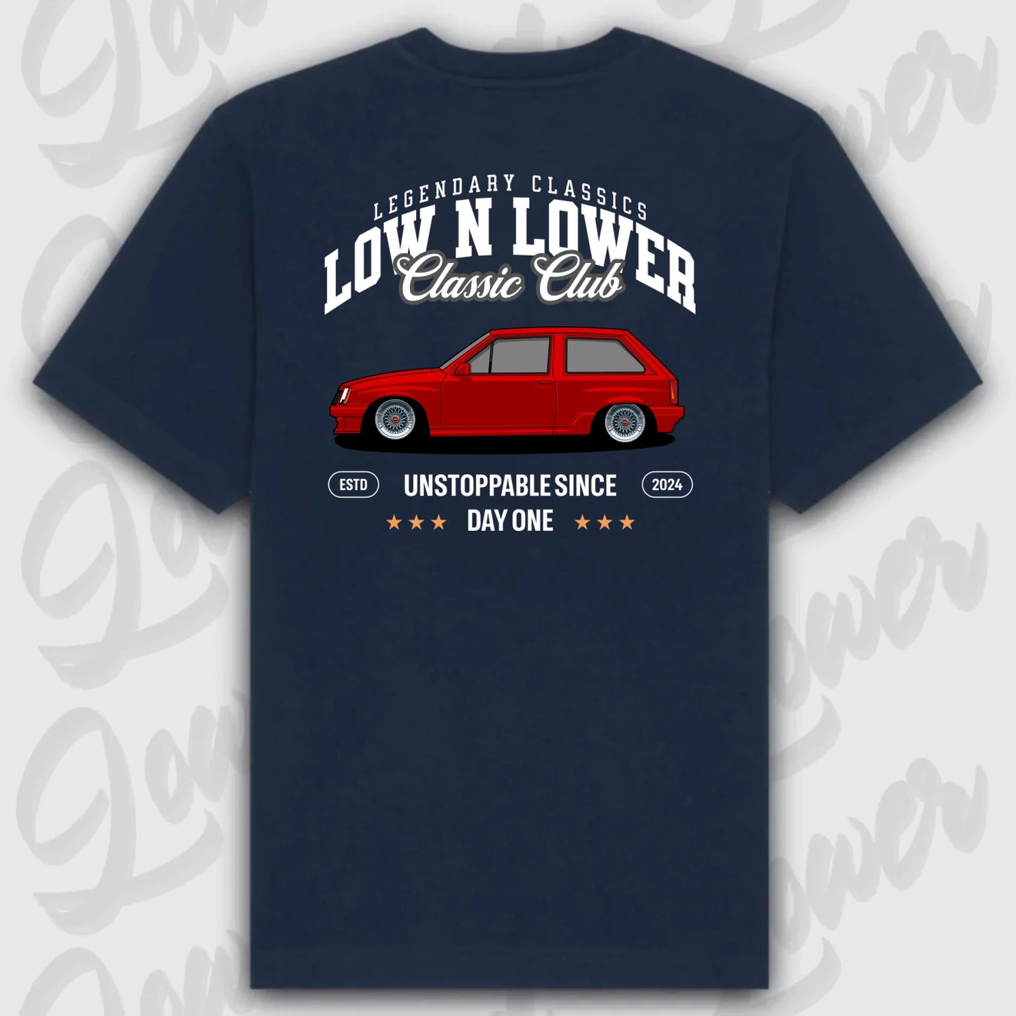 T-Shirt Personalisiert blau, VW, BMW, Mercedes, Audi